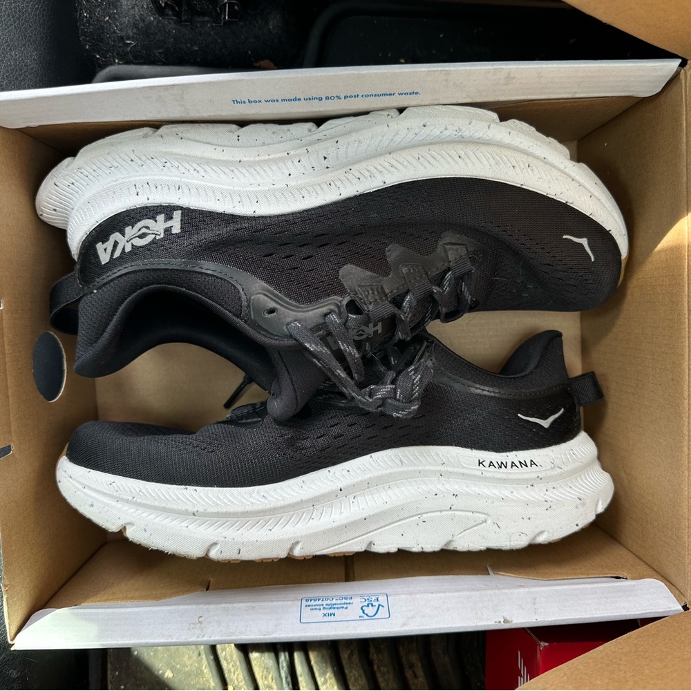 Hoka Kawana Women’s Running Shoes - Black/White